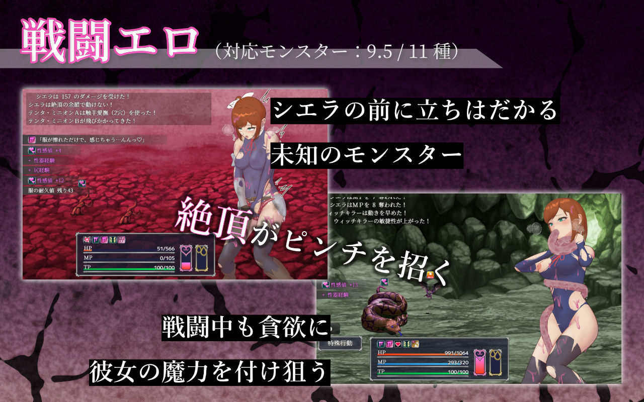 シエラの淫らな異変調査 -女剣士はソロでイク- サンプル画像1