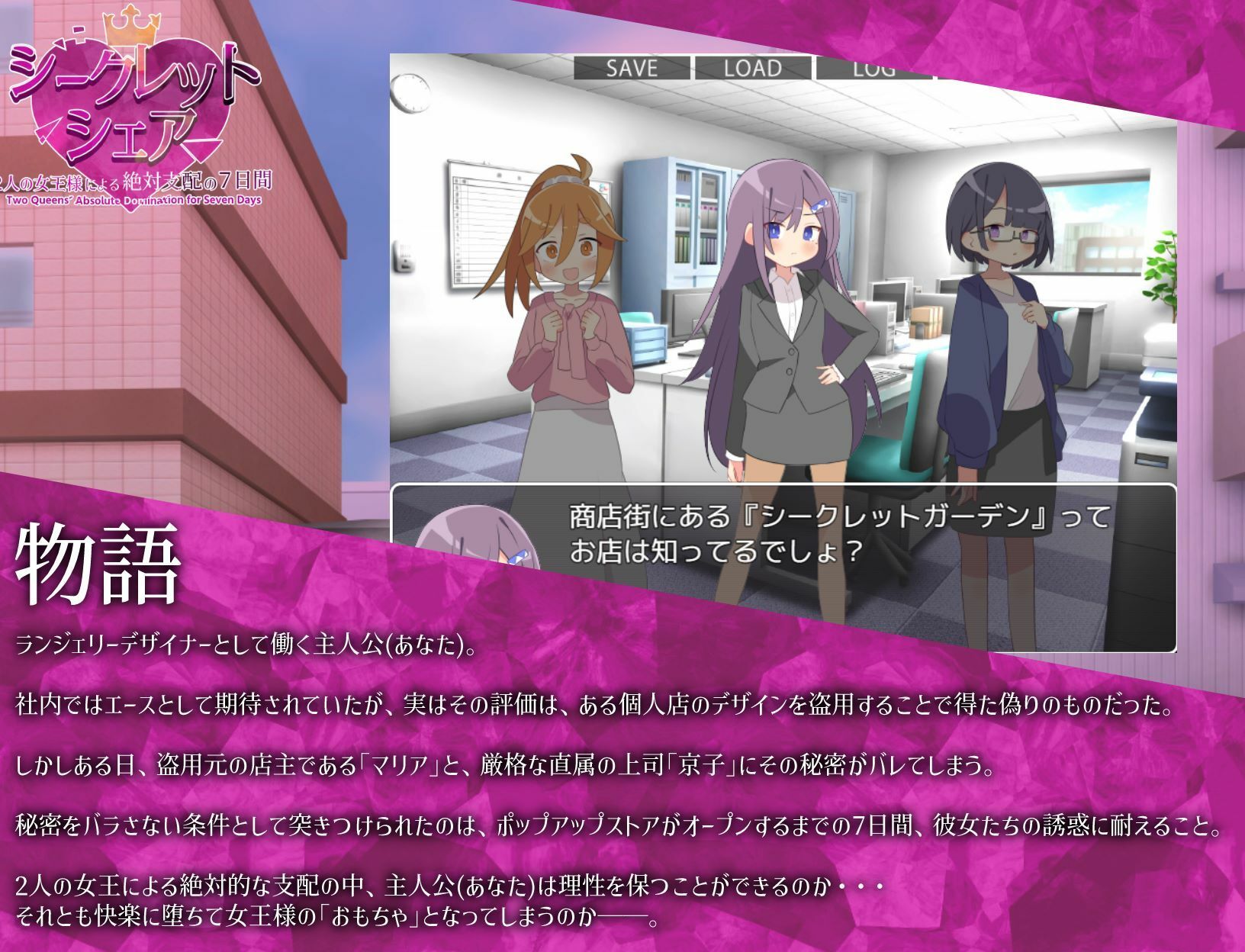 シークレット・シェア〜2人の女王様による絶対支配の7日間〜 サンプル画像1