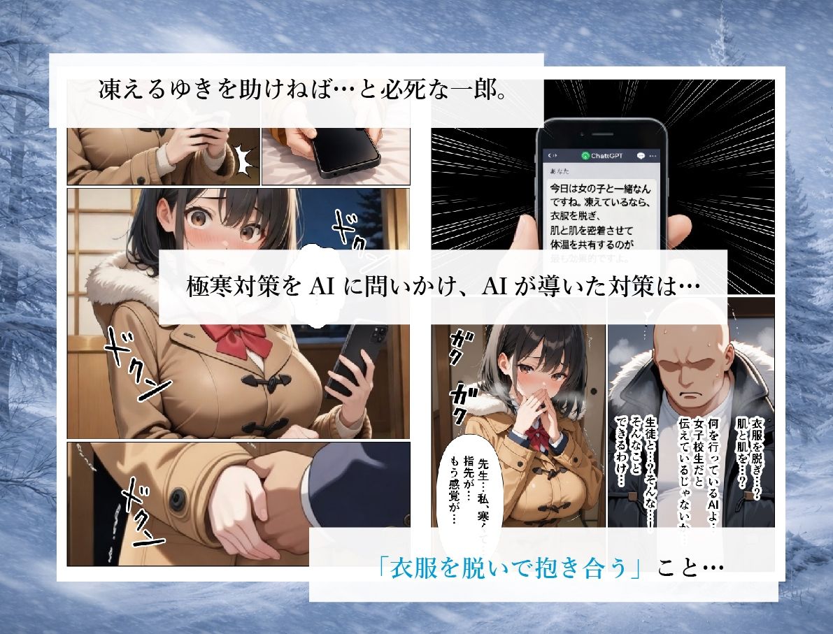 ストーブ故障で凍えている内気美女の教え子を中出しセックスであっためてあげる話 サンプル画像4