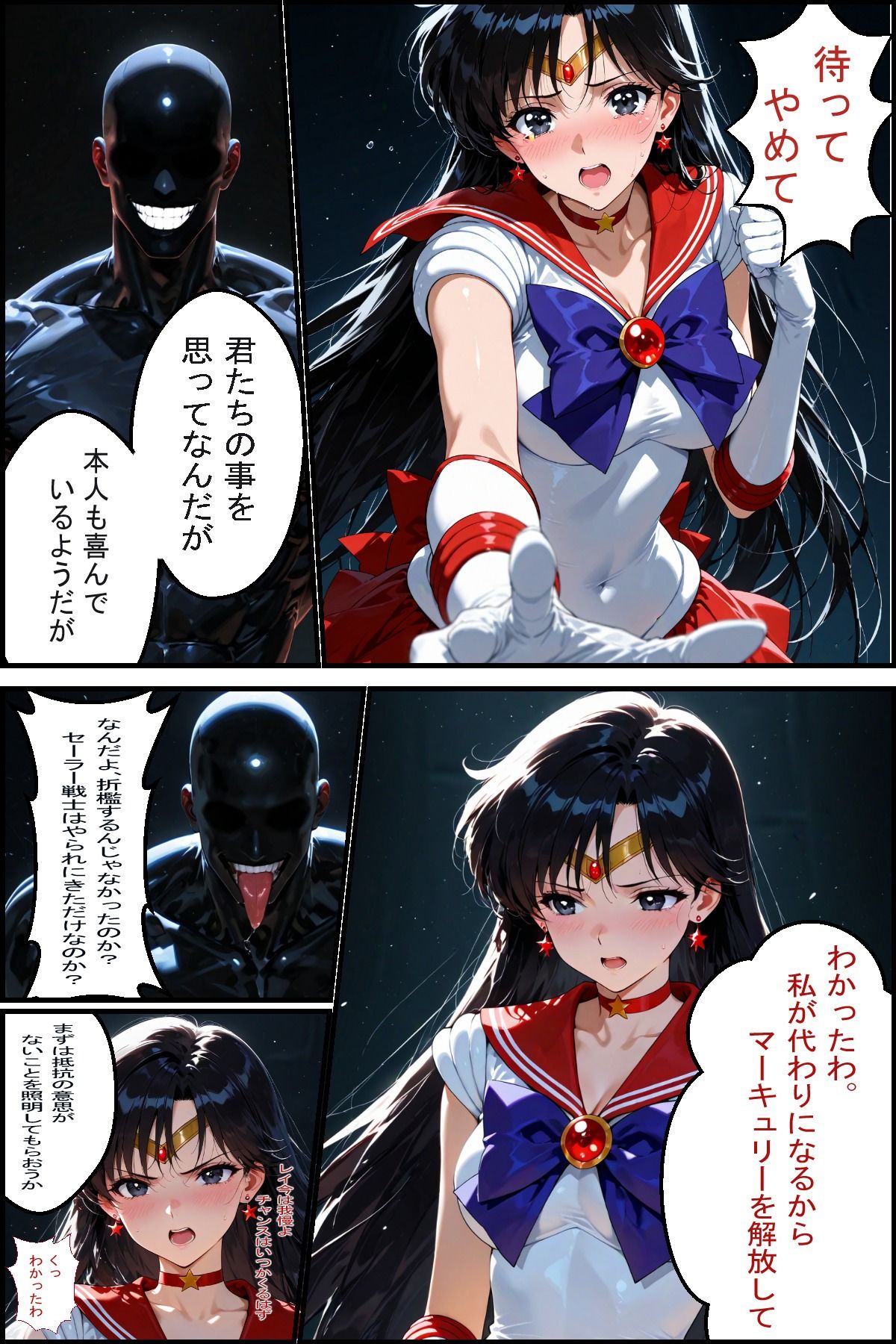 セーラー戦士敗北  仲間を助ける為だから サンプル画像5