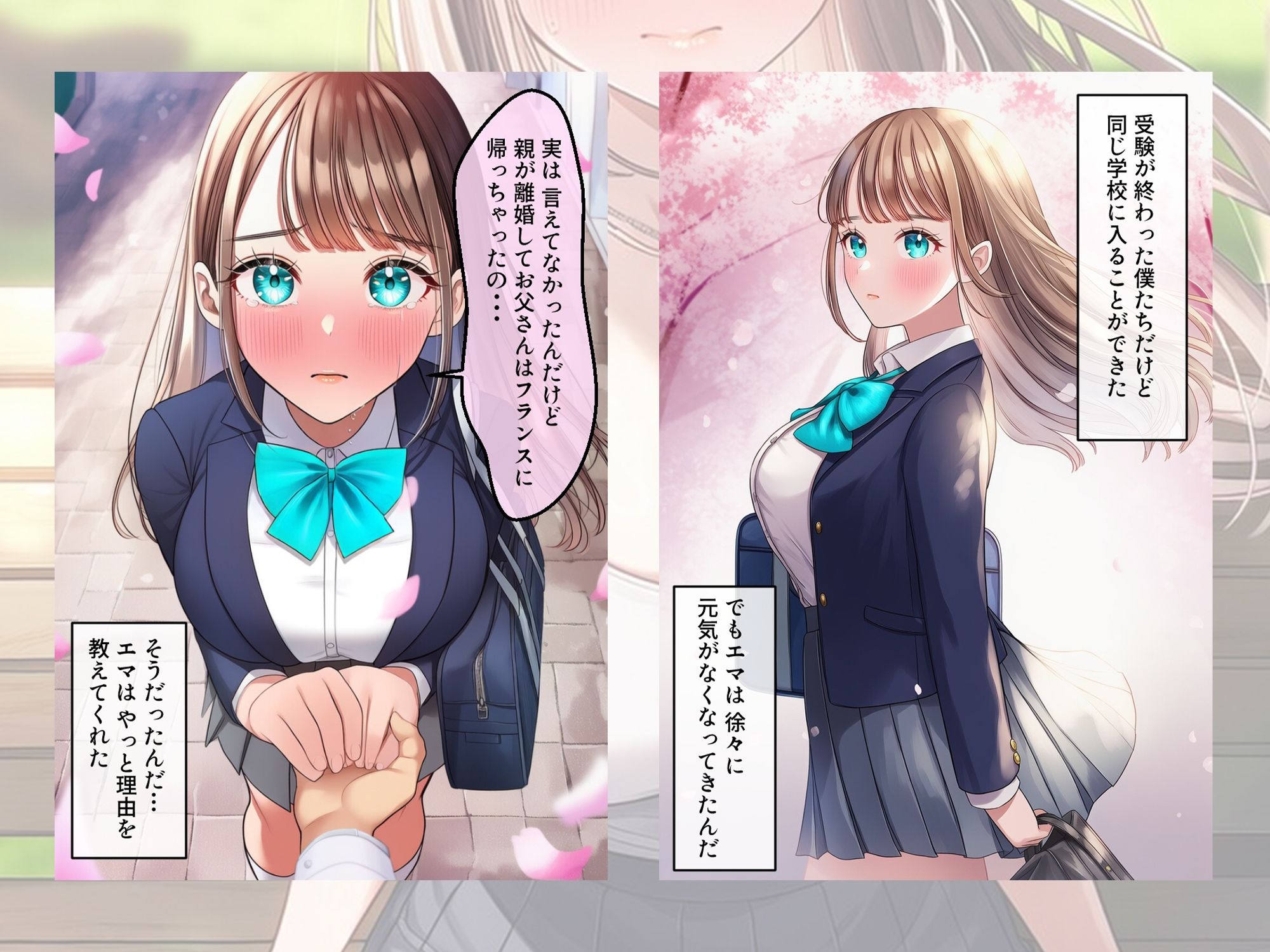 ターコイズアイズの巨乳ハーフ彼女がおじさんに寝取られた話 サンプル画像5