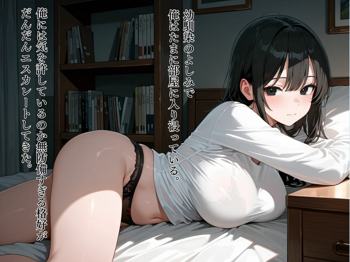 ダウナー系幼馴染が無防備すぎたので脱がせてみたら生ハメSEXさせてくれた話 サンプル画像2