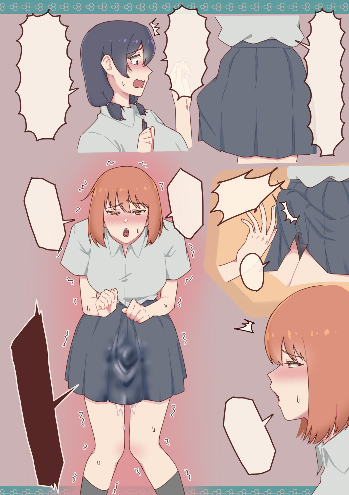 チンポの生えたアホな幼なじみに性のはけ口にされちゃう真面目ちゃんの話。 サンプル画像3