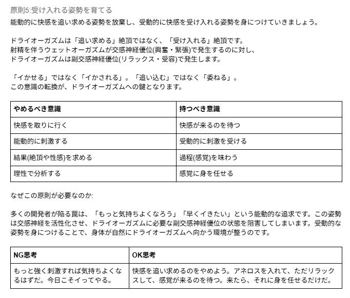 ドライオーガズム6ヶ月完全開発ガイド 催●・乳首・前立腺の3軸メソッド サンプル画像9