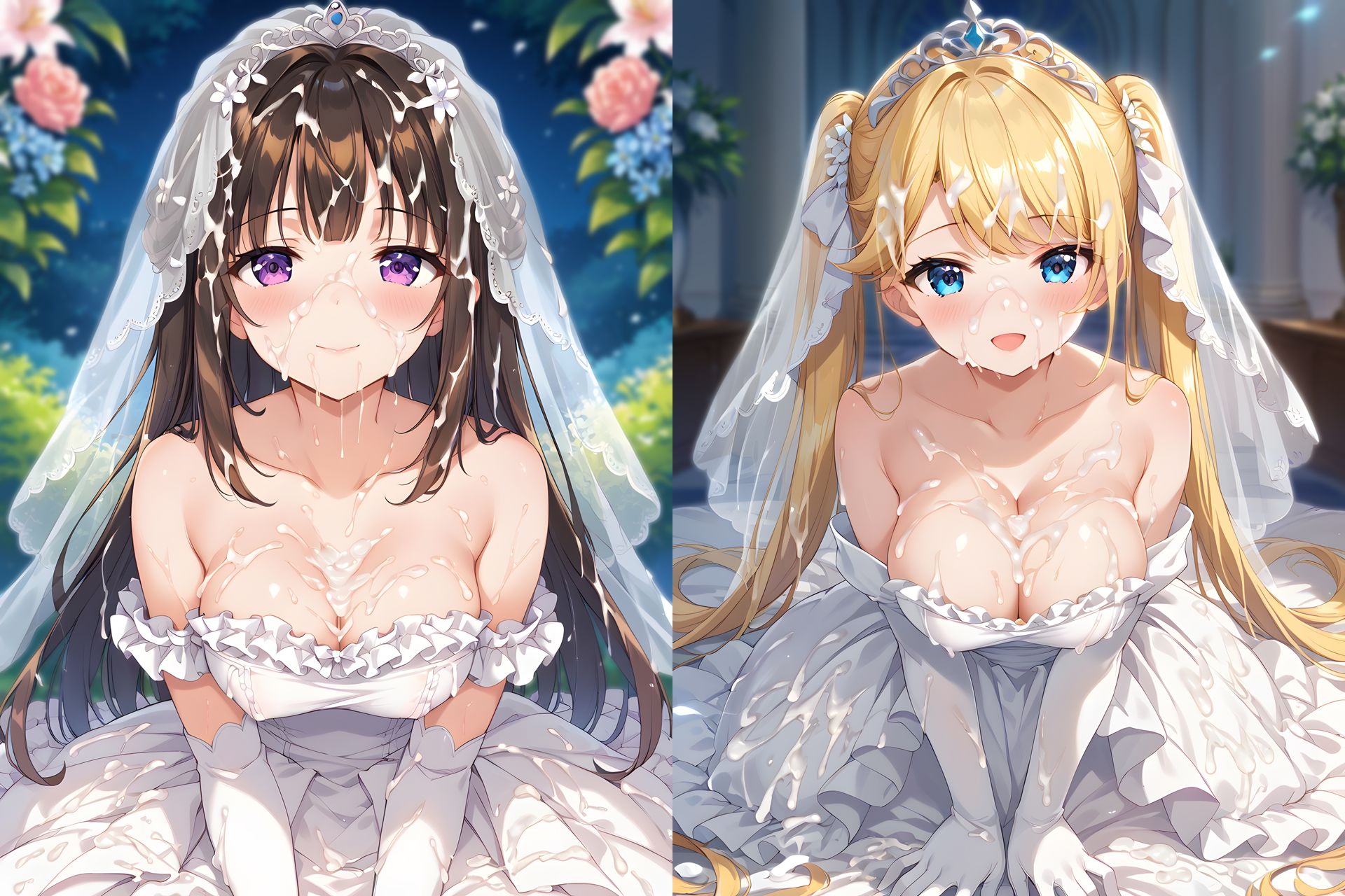 ドレスぶっかけCG集2 サンプル画像1