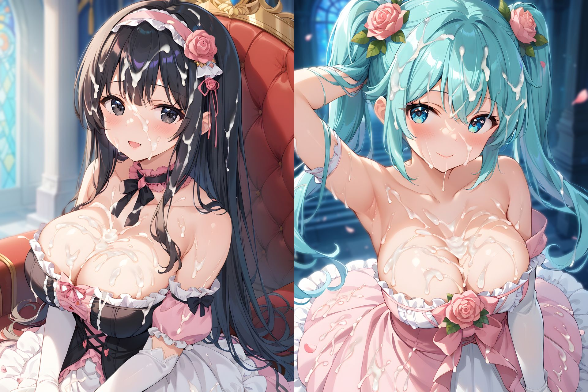 ドレスぶっかけCG集2 サンプル画像4