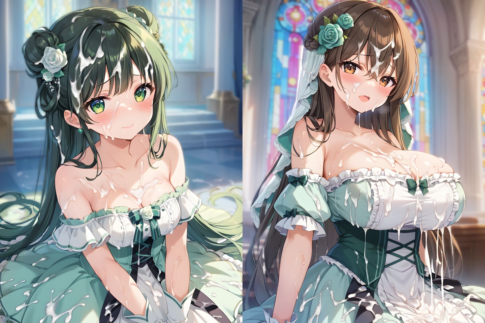 ドレスぶっかけCG集2 サンプル画像8