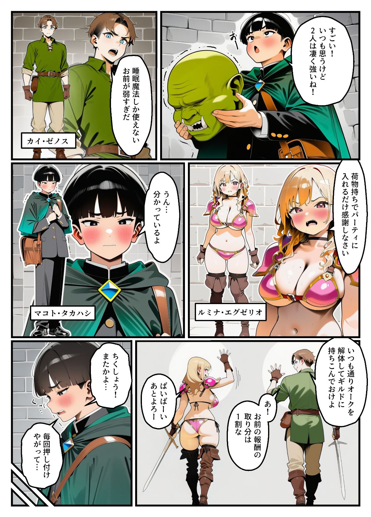 パーティメンバーのビキニアーマー生意気ギャルを魔法の力で寝取ります！【お試し版】 サンプル画像2