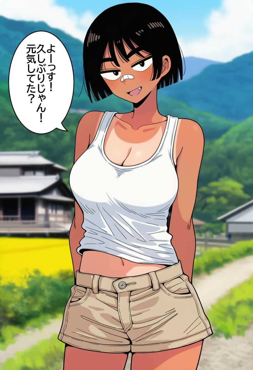 ボーイッシュ褐色陸上女子に無責任中出ししまくって孕ませるまで。 サンプル画像1