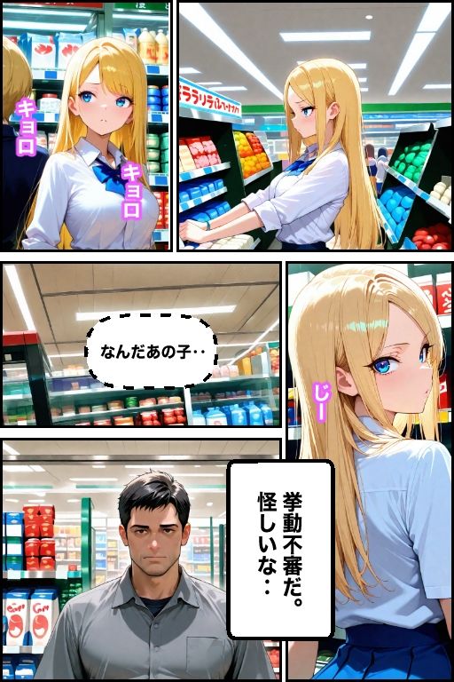 万引き現行犯！金髪ギャルを店長専用の「中出し肉便器」に分からせるまで サンプル画像6