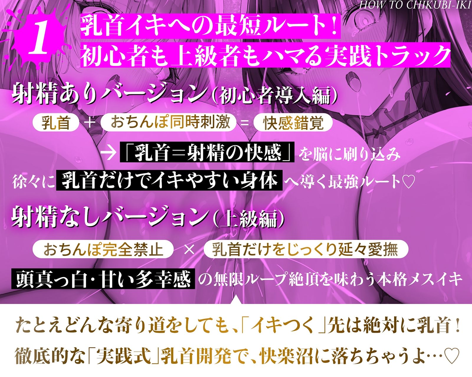 乳首で【イク】！メソッド」〜初心者から上級者まで本当に誰でも乳首でイケる『実用』開発メソッド完全版 サンプル画像3