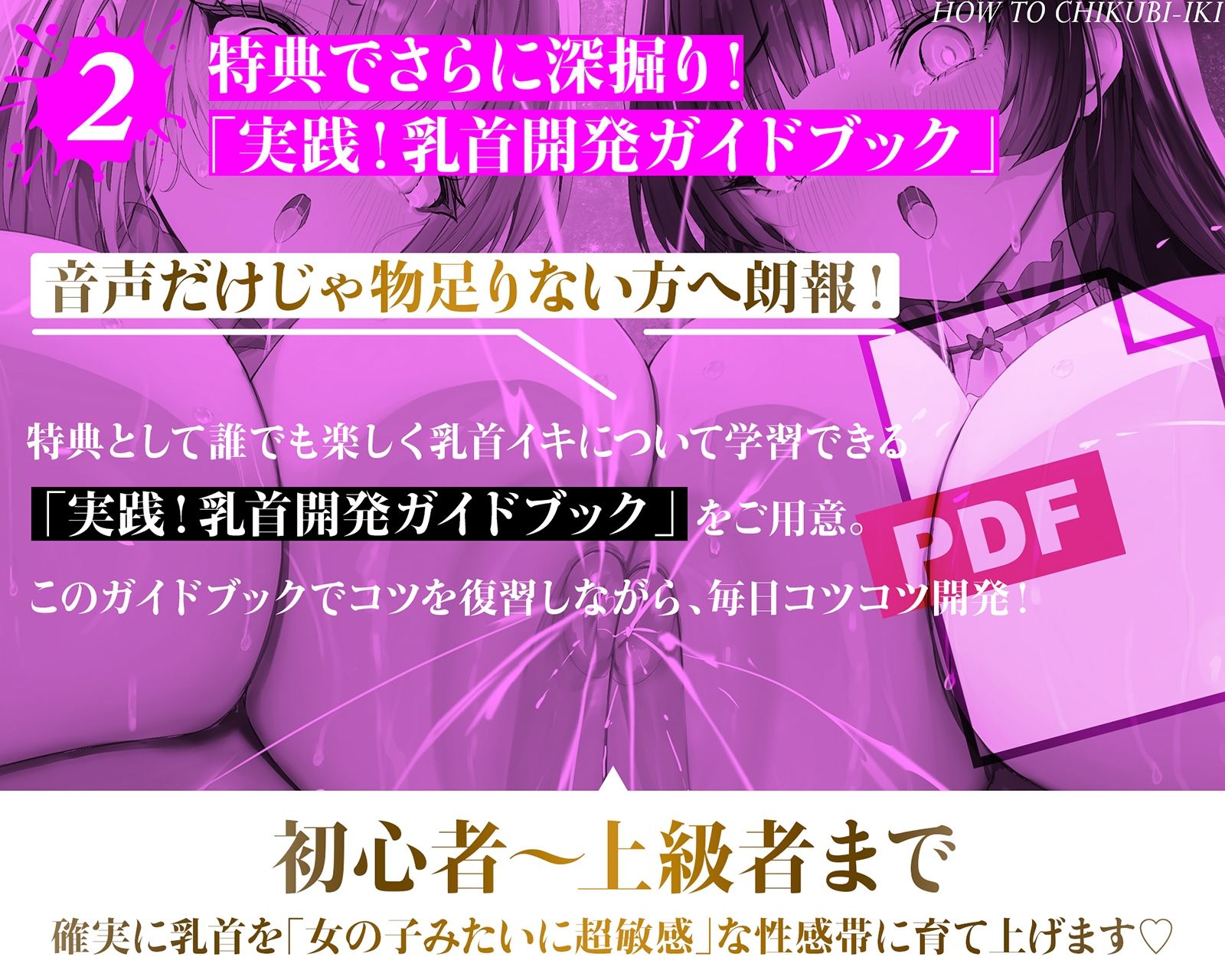 乳首で【イク】！メソッド」〜初心者から上級者まで本当に誰でも乳首でイケる『実用』開発メソッド完全版 サンプル画像4