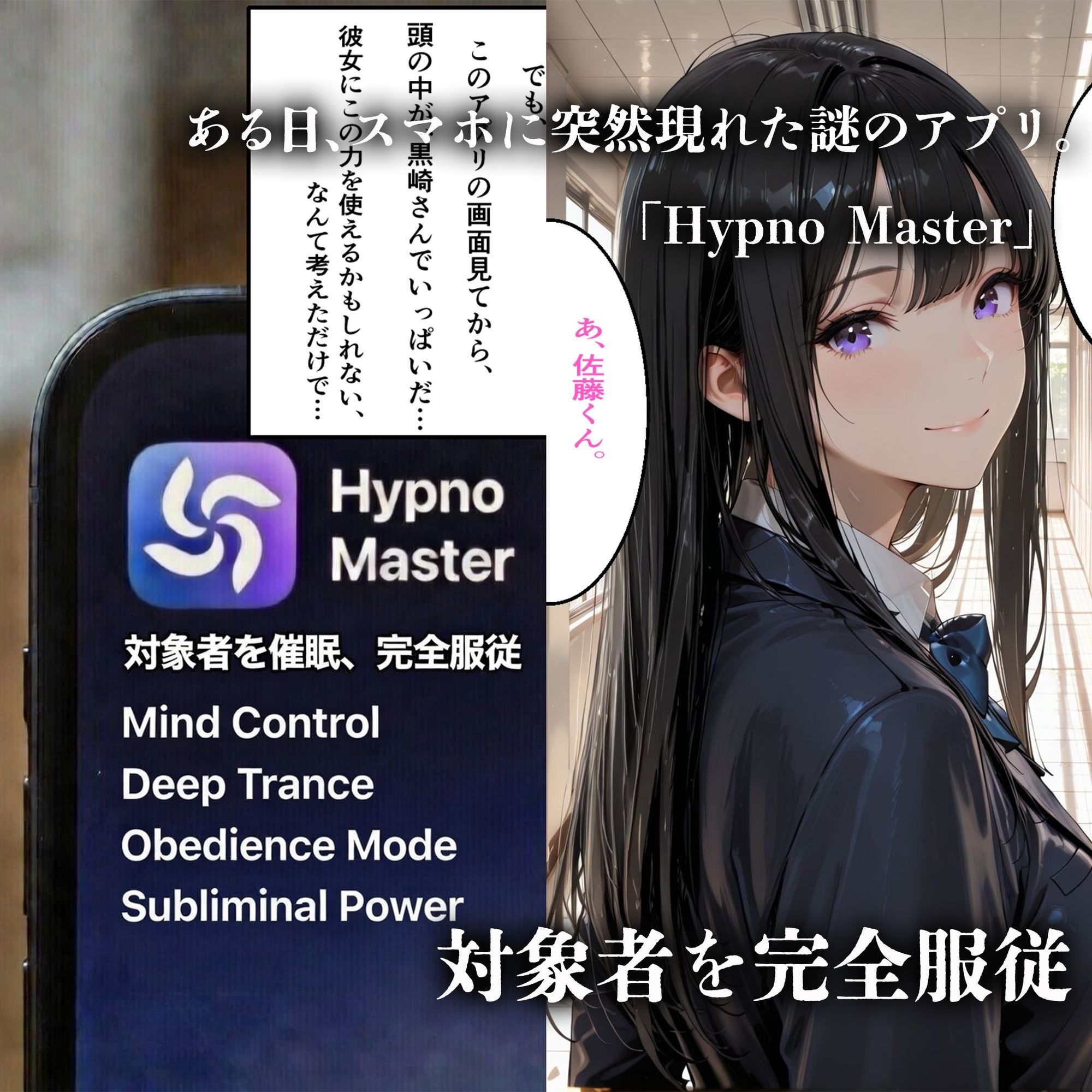 催●アプリで完全支配  〜JK4人の完全服従〜  Hypno Master Case.1 サンプル画像2