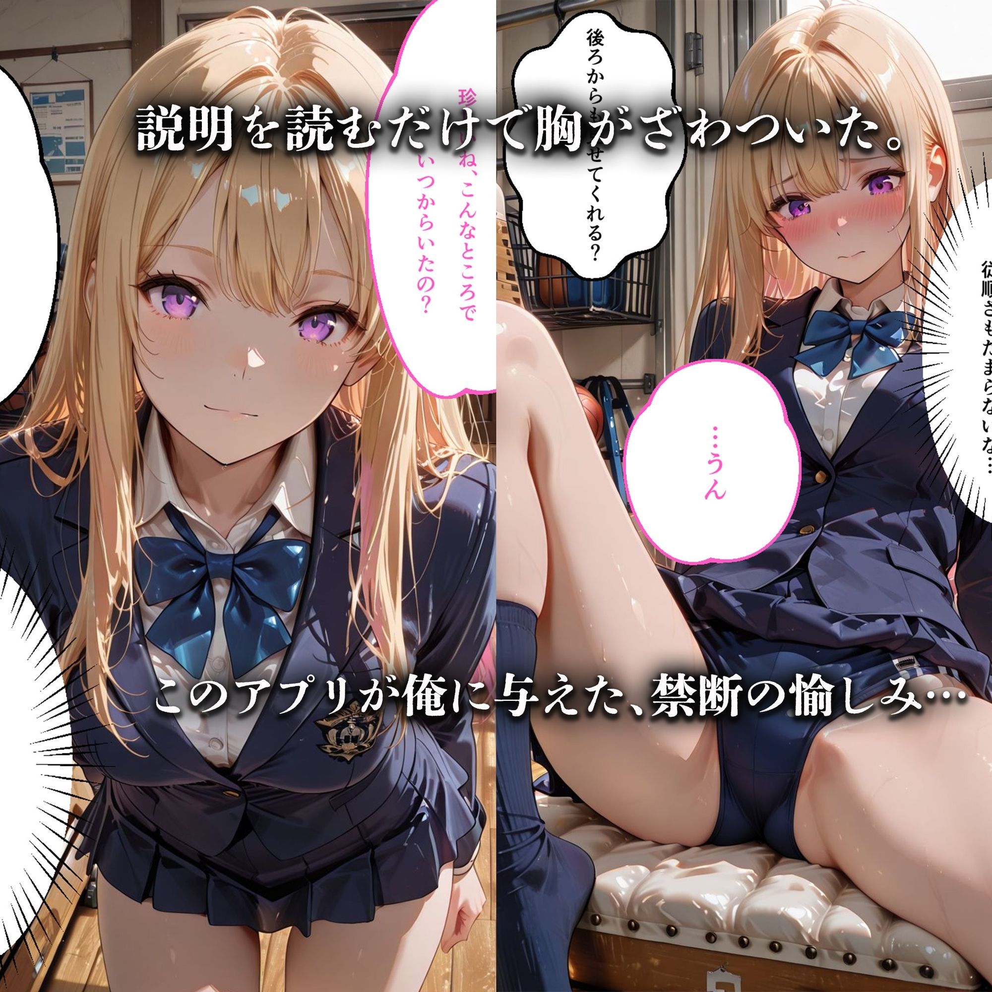 催●アプリで完全支配  〜JK4人の完全服従〜  Hypno Master Case.1 サンプル画像3