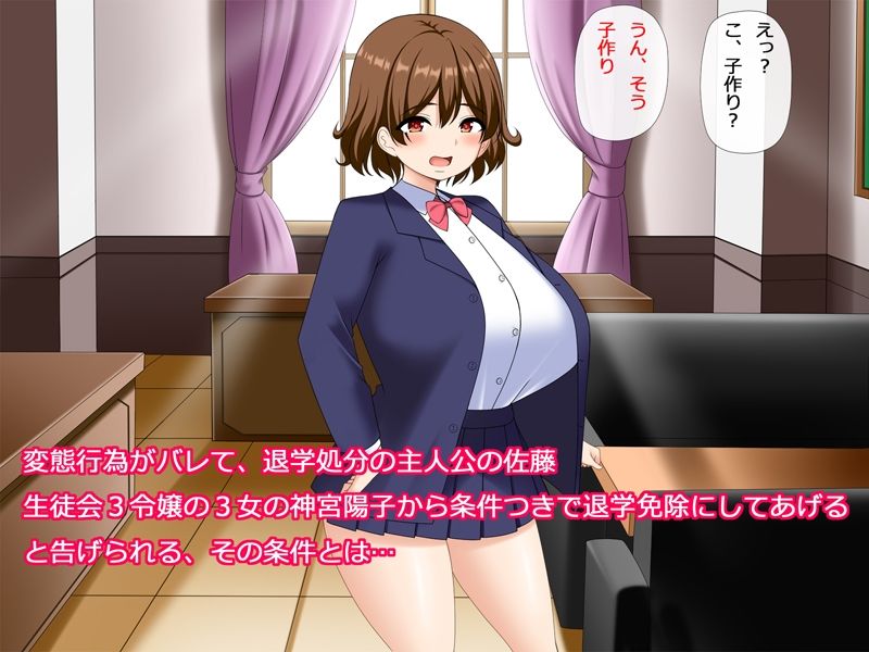 僕は生徒会令嬢の孕ませ担当〜孕ませるまでの全記録〜 サンプル画像1