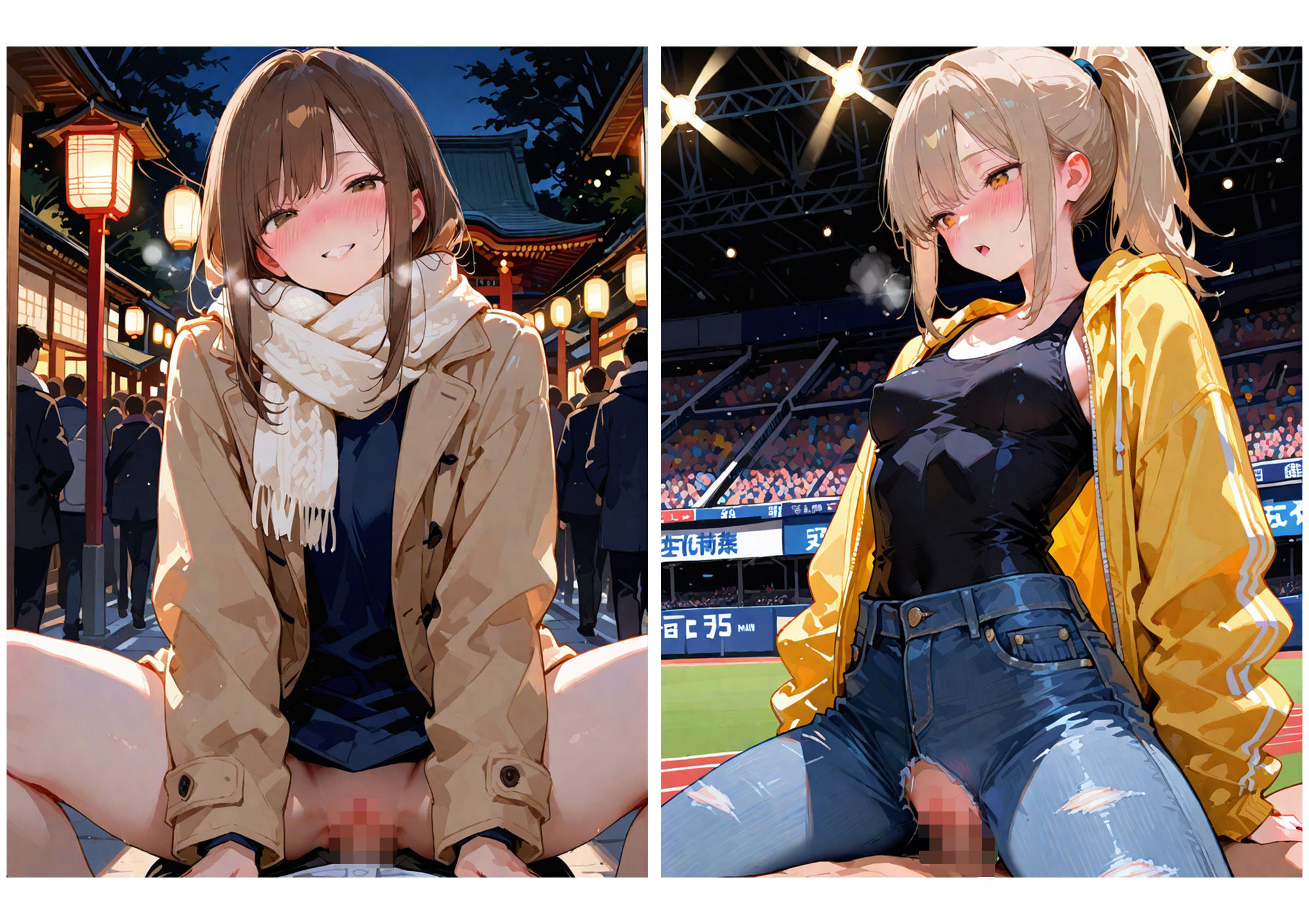 公共の場でハメ撮りw サンプル画像4