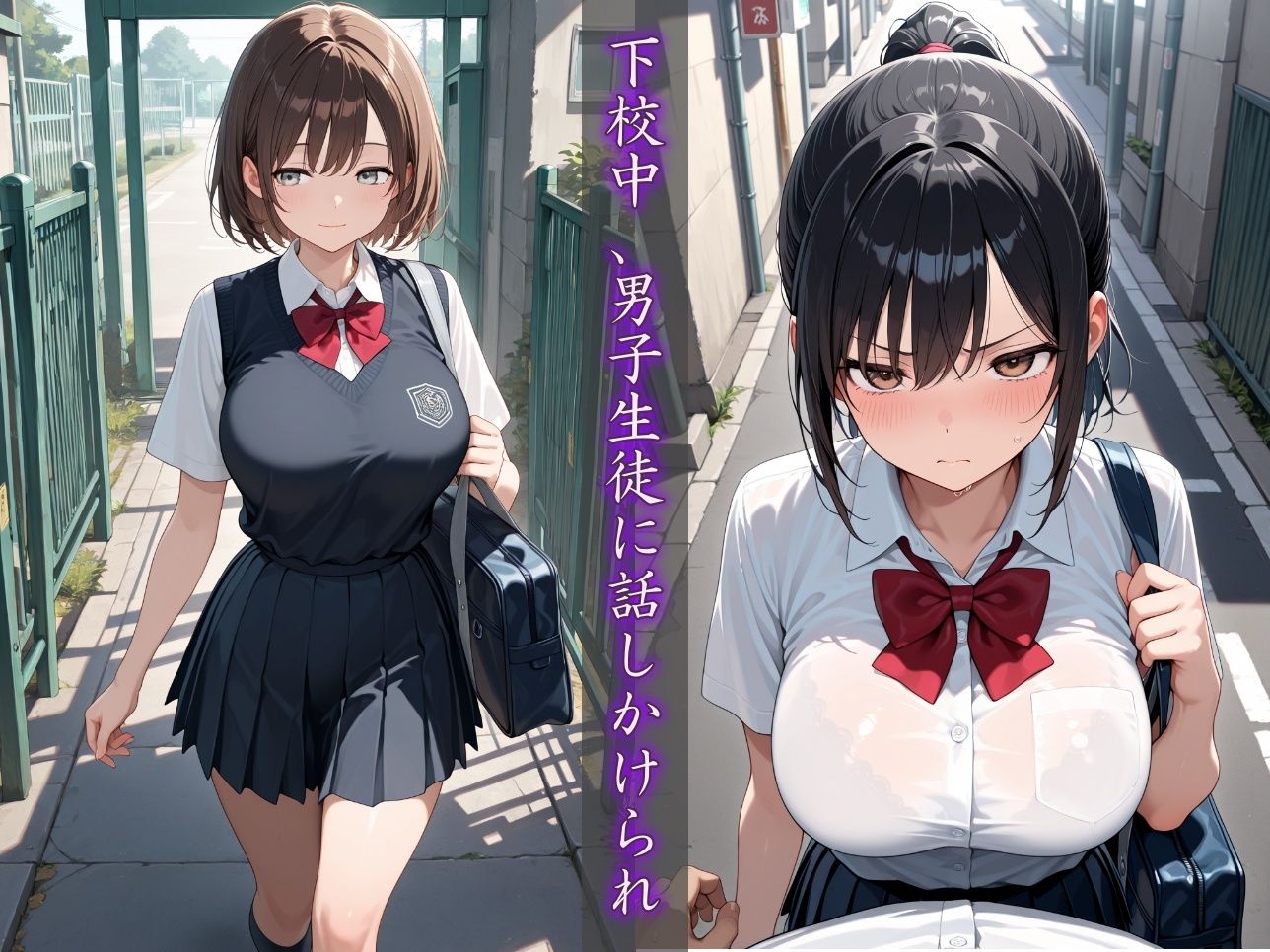 制服処女調強記録〜廃墟に連れ込まれ性玩具へと堕とされる〜【500枚】 サンプル画像1