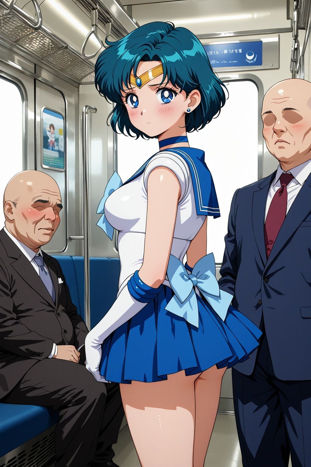 変身ヒロイン羞恥 痴姦電車 S.マーキュリー サンプル画像1