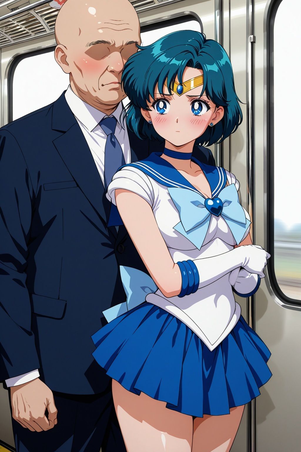 変身ヒロイン羞恥 痴姦電車 S.マーキュリー サンプル画像2