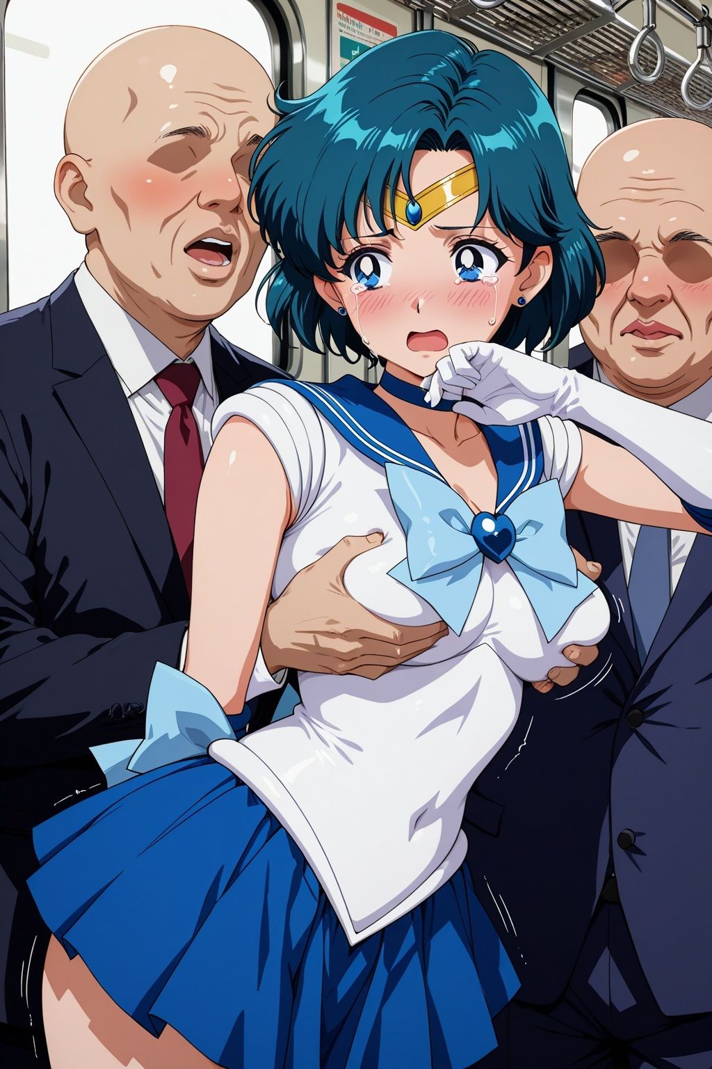 変身ヒロイン羞恥 痴姦電車 S.マーキュリー サンプル画像4