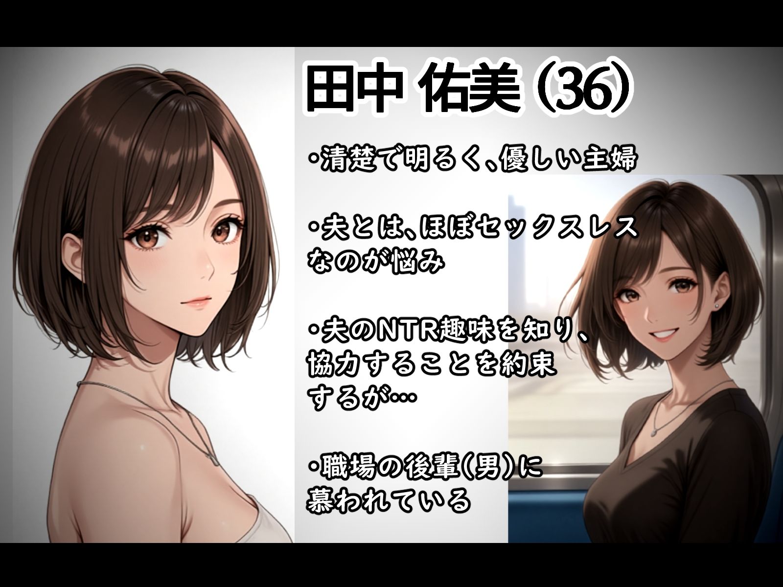 妻のネトラセ報告動画【ラブレター】（田中佑美）フルアニメ音声作品 サンプル画像1