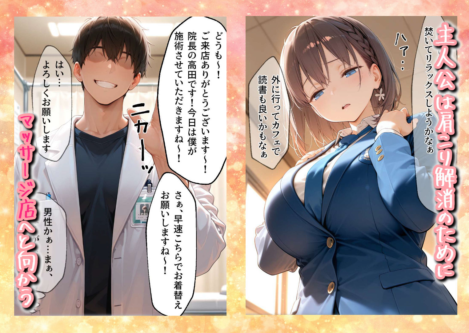 媚薬入りアロマで子宮にキス「先生、これってマッサージですか？」無謀にもイかされまくる話〜巨乳女子〇生編〜 サンプル画像1