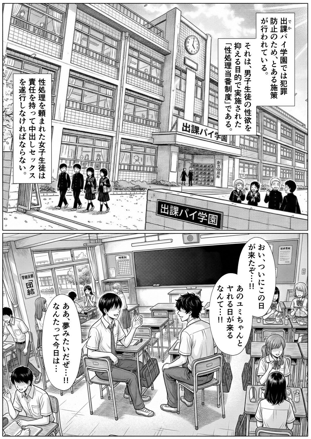 学校一の爆乳美少女が先輩の絶倫中出しで分からせられて全員のオナホに堕ちる話 サンプル画像1