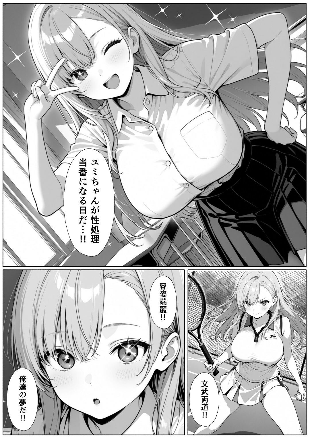 学校一の爆乳美少女が先輩の絶倫中出しで分からせられて全員のオナホに堕ちる話 サンプル画像2