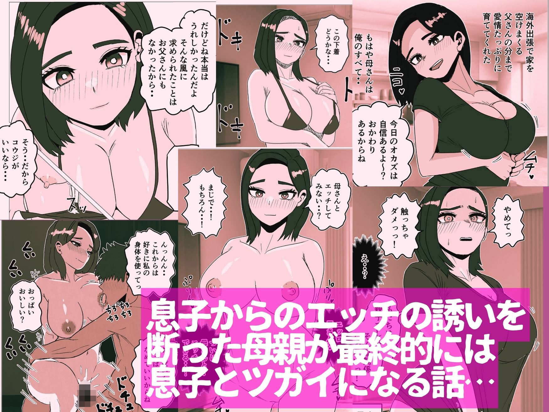 息子からのエッチの誘いを断って悩む母親の話 サンプル画像1