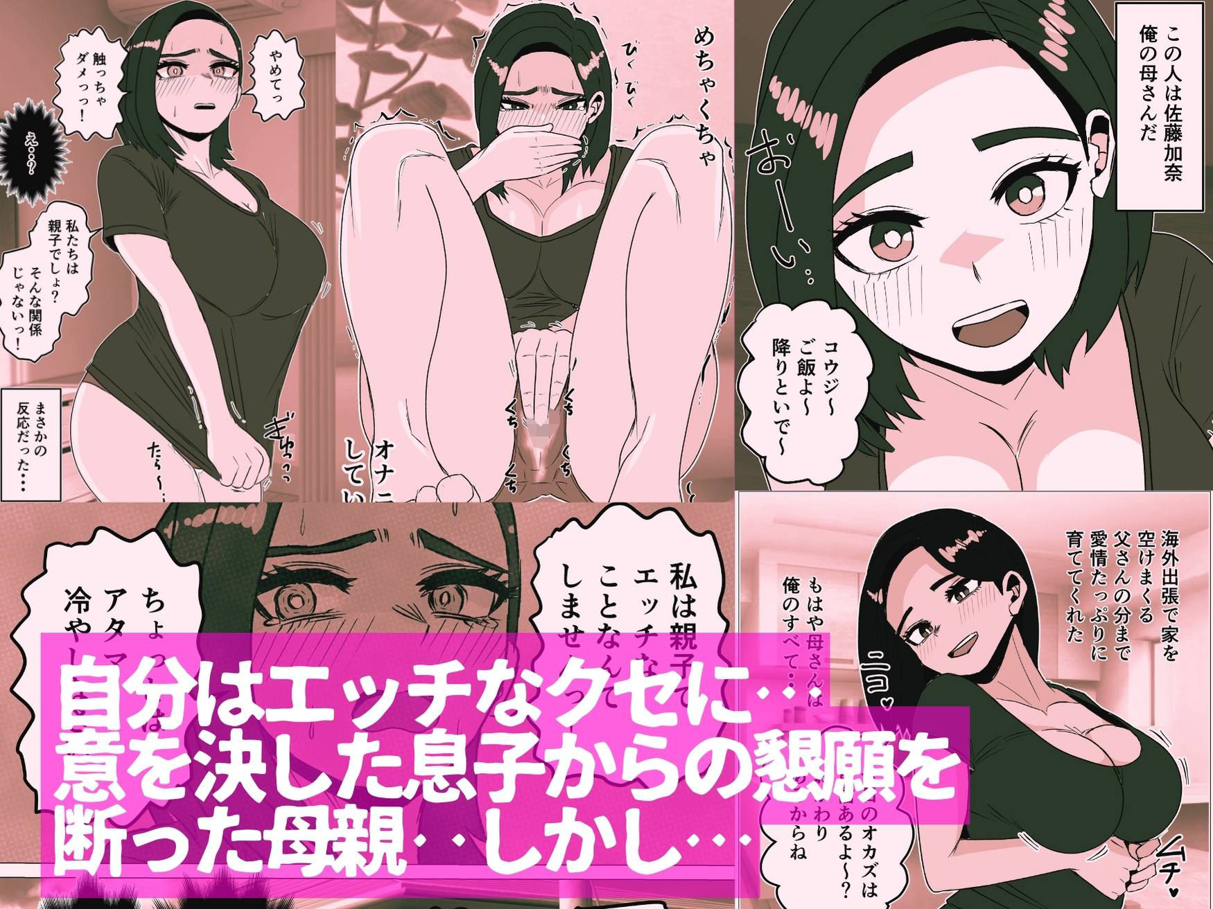 息子からのエッチの誘いを断って悩む母親の話 サンプル画像2