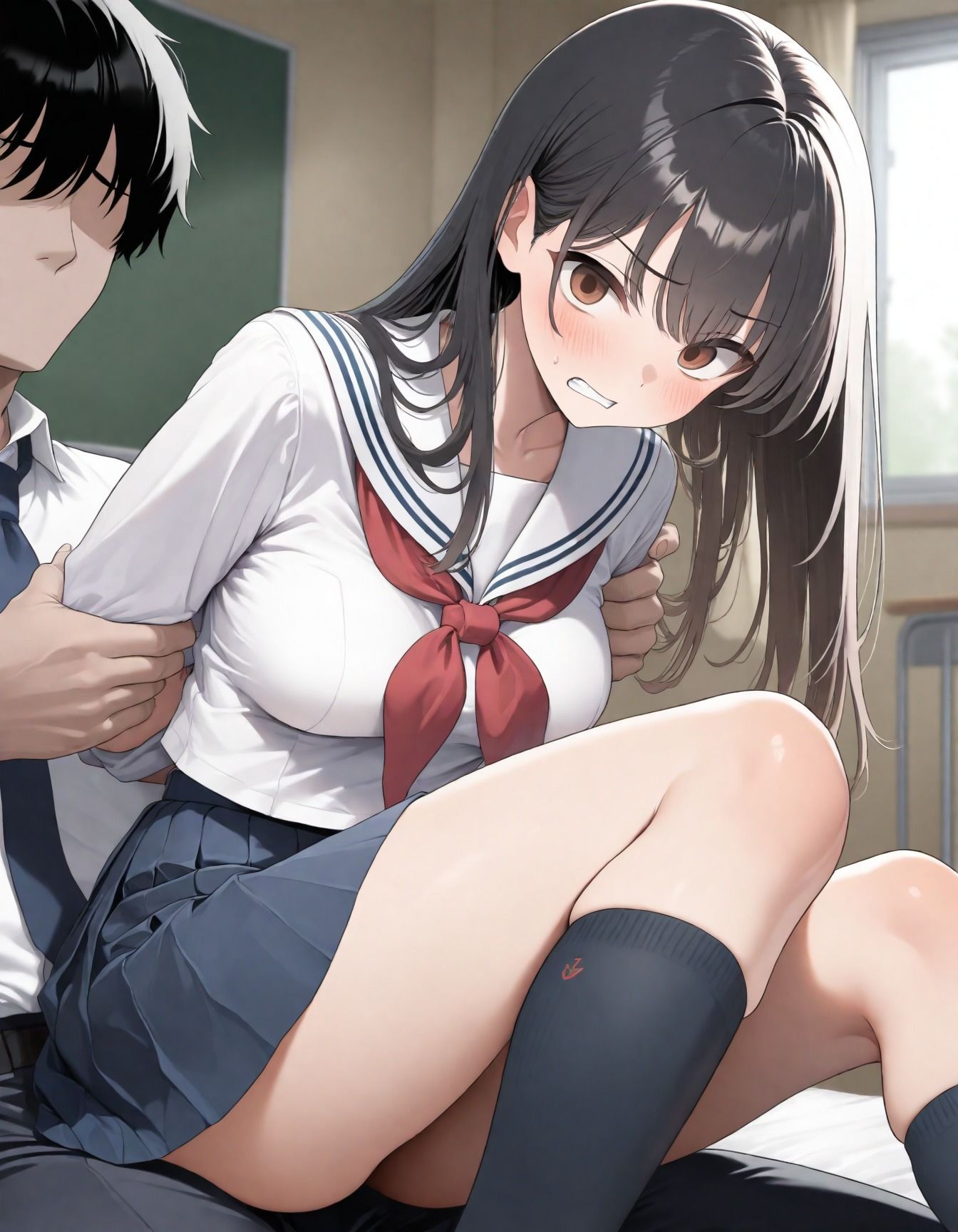 新人JK性処理奴●化  入学したら先輩たちの性奴●に サンプル画像2