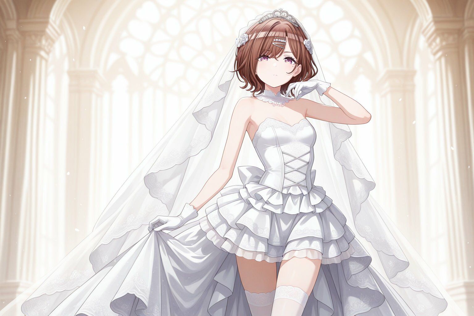 樋口○香 ウェディングドレスでキモおじにより強●性接待 サンプル画像1