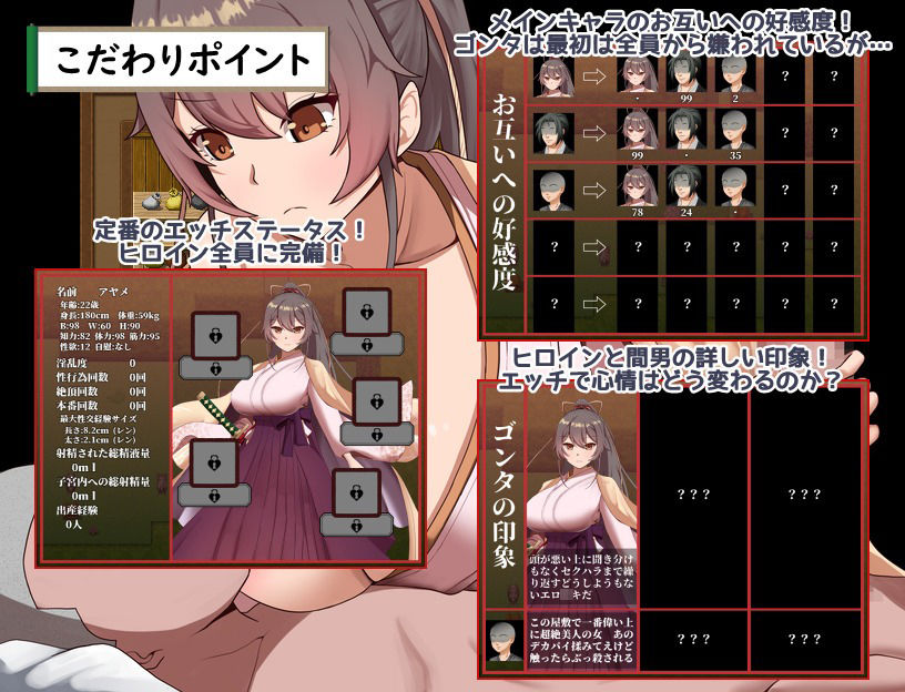 武家女当主アヤメの受難 〜刀と愛と助平〇僧から離れられない体〜 サンプル画像8