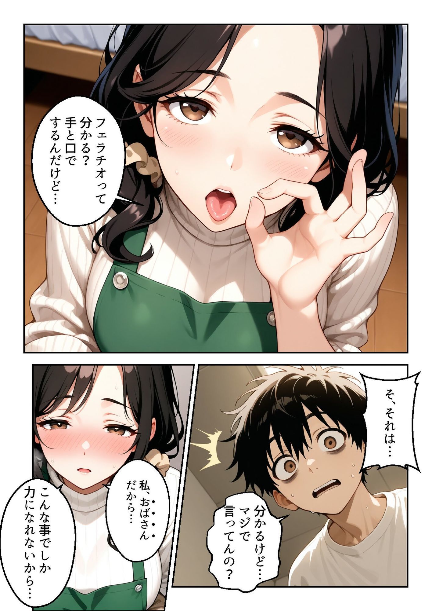 深夜の受験勉強。義母の差し入れは裏口（アナル）でした。 サンプル画像3