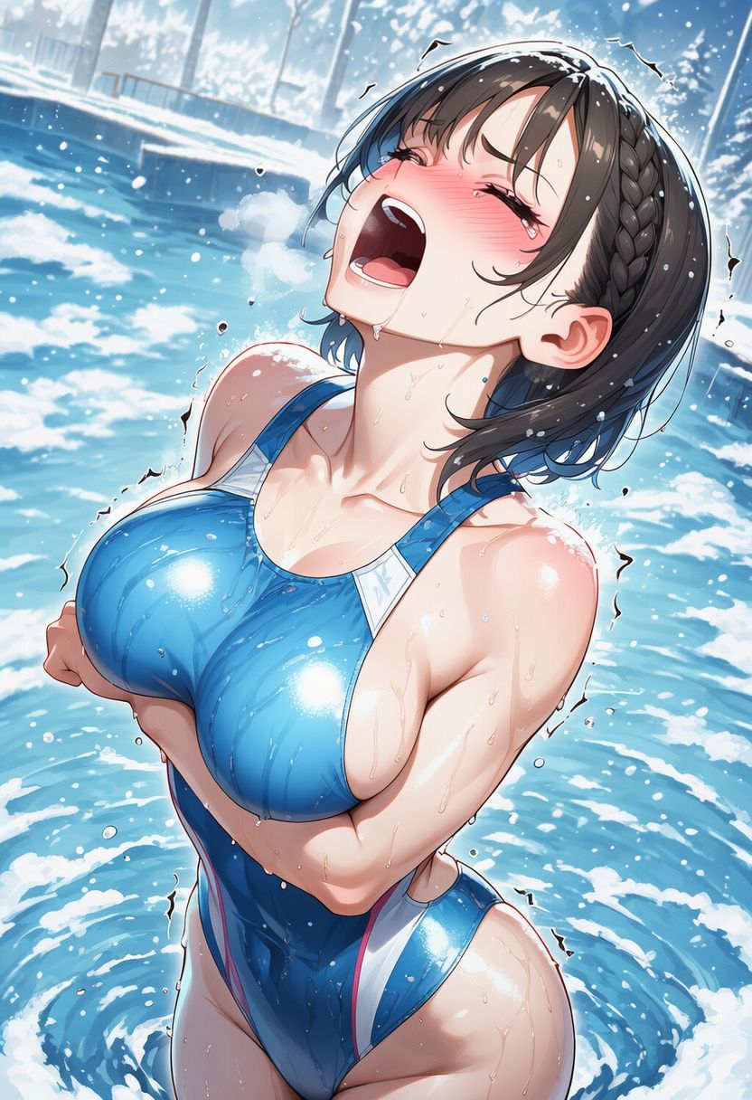 真冬の寒中水泳 〜ハイレグ少女の試練〜 サンプル画像6