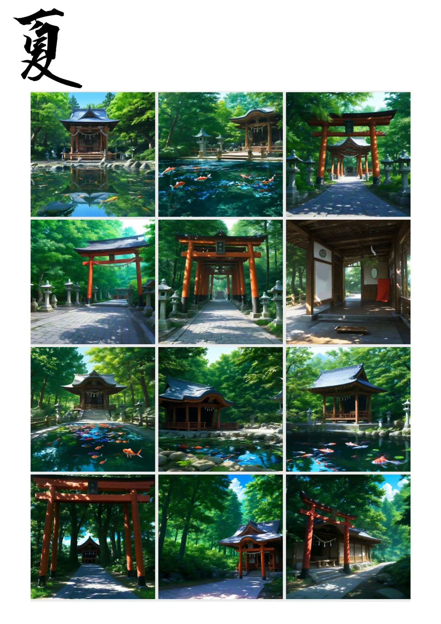 神社背景素材 サンプル画像2