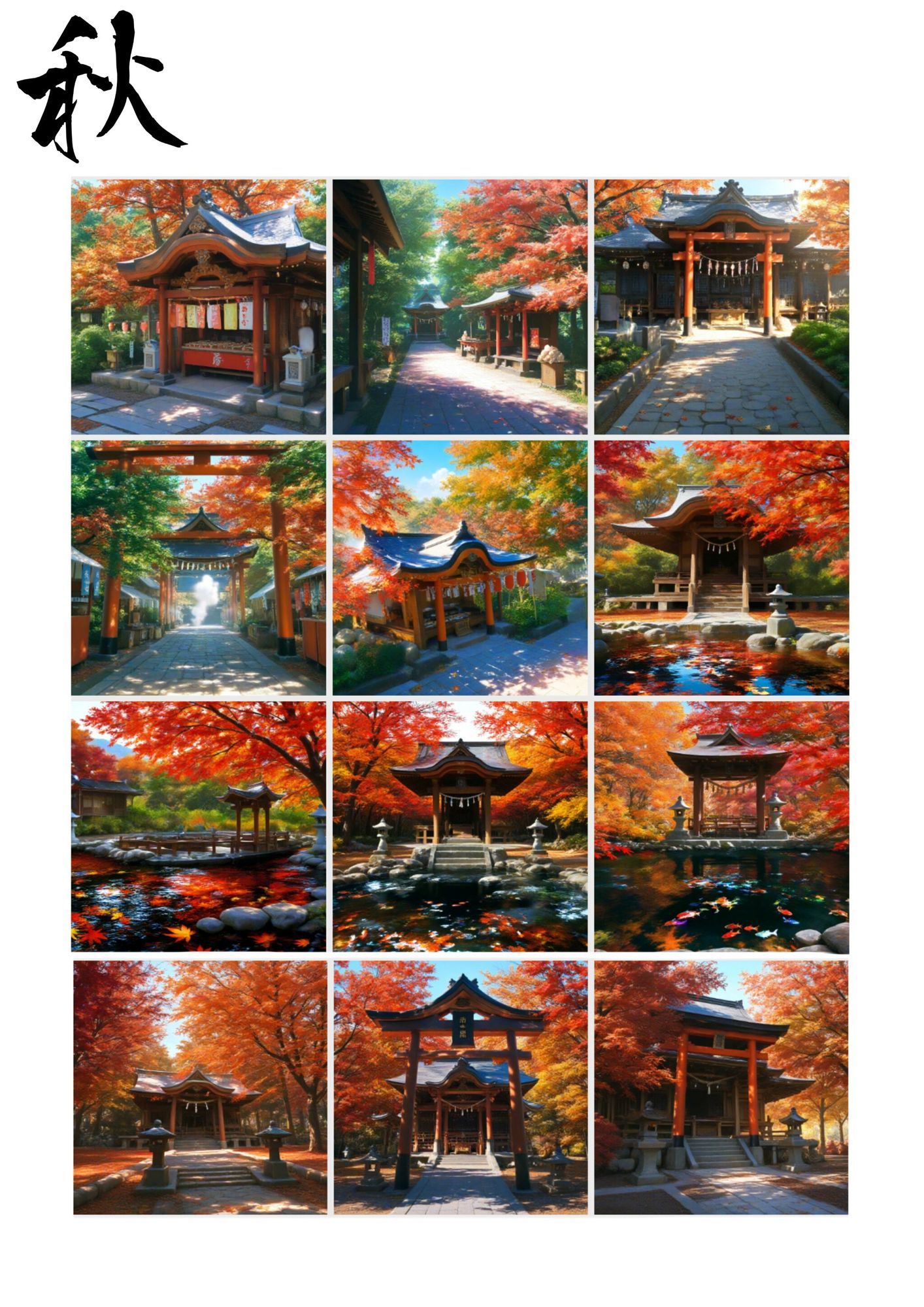 神社背景素材 サンプル画像3