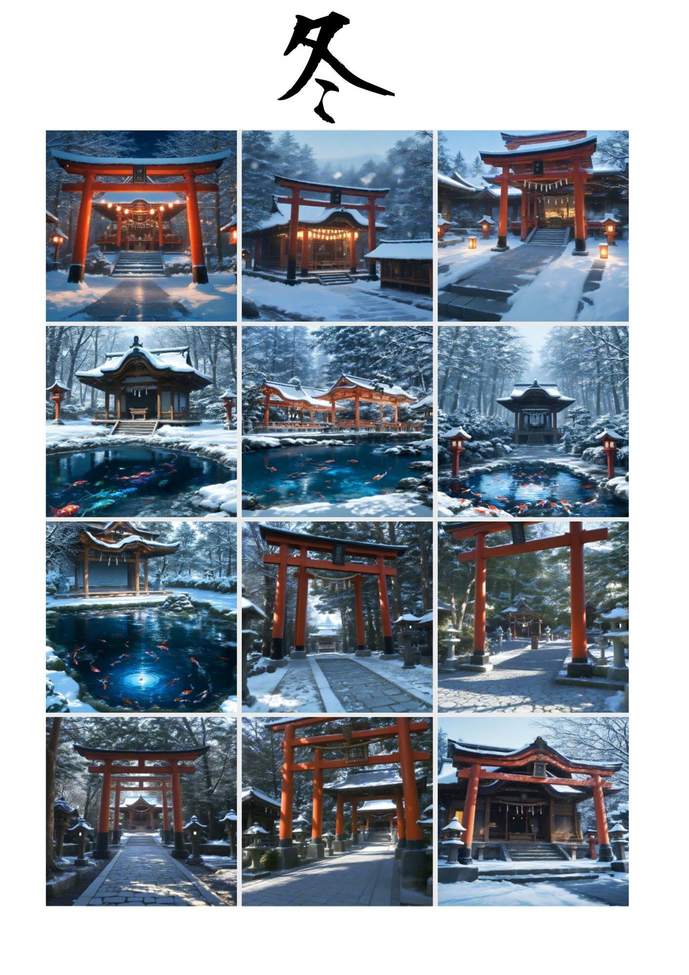 神社背景素材 サンプル画像4