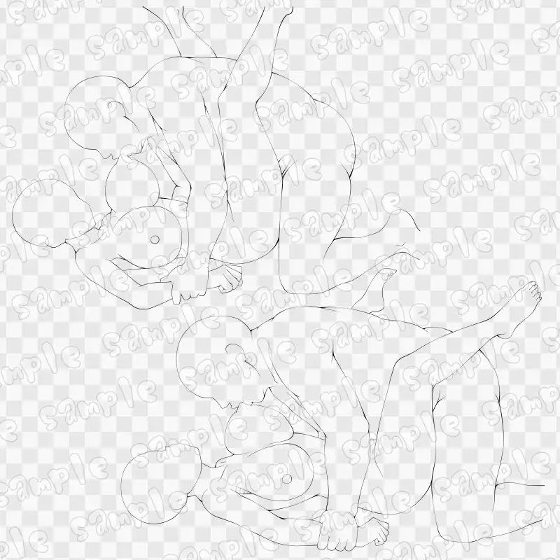 線画素材集［手］83 サンプル画像3