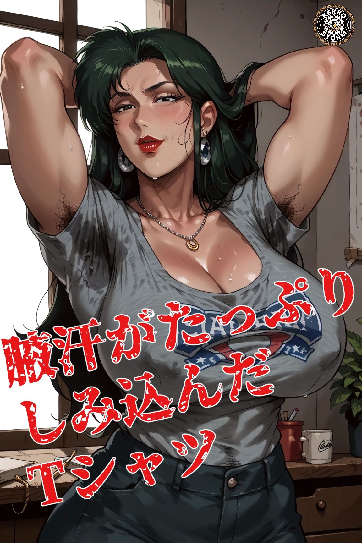 腋汗女01 サンプル画像1