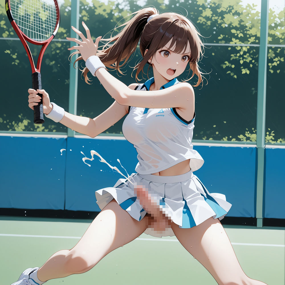 触ってないのに勝手に出ちゃう！ふたなり娘ノーハンド射精 Vol.2 サンプル画像5