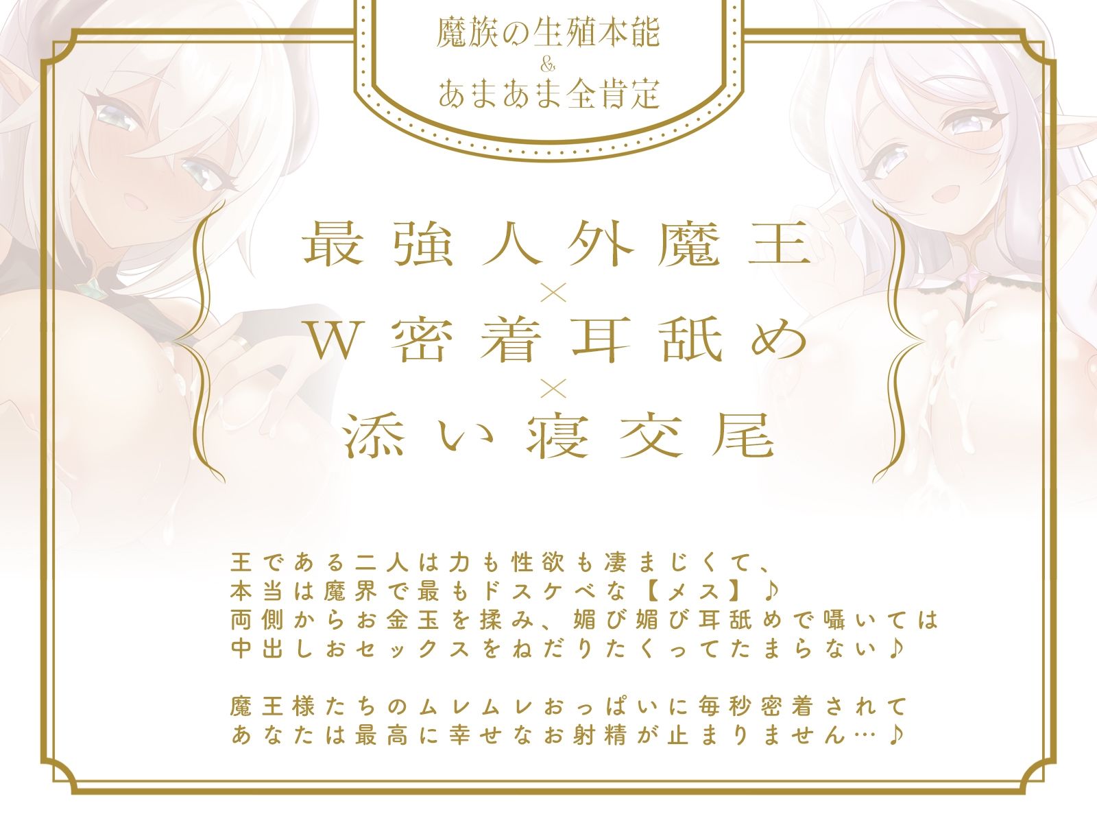 魔法の包容力…♪過保護すぎる魔王様たちに籠絡されて、とびきりの寵愛セックスで守られ続ける物語♪【全編あまあま】 サンプル画像3