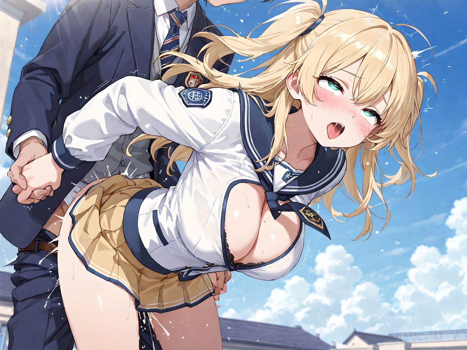 魔法学園のナマイキ後輩が耳元で勃起魔法をかけてきたので…オホ声連続絶頂でわからせエッチ サンプル画像4