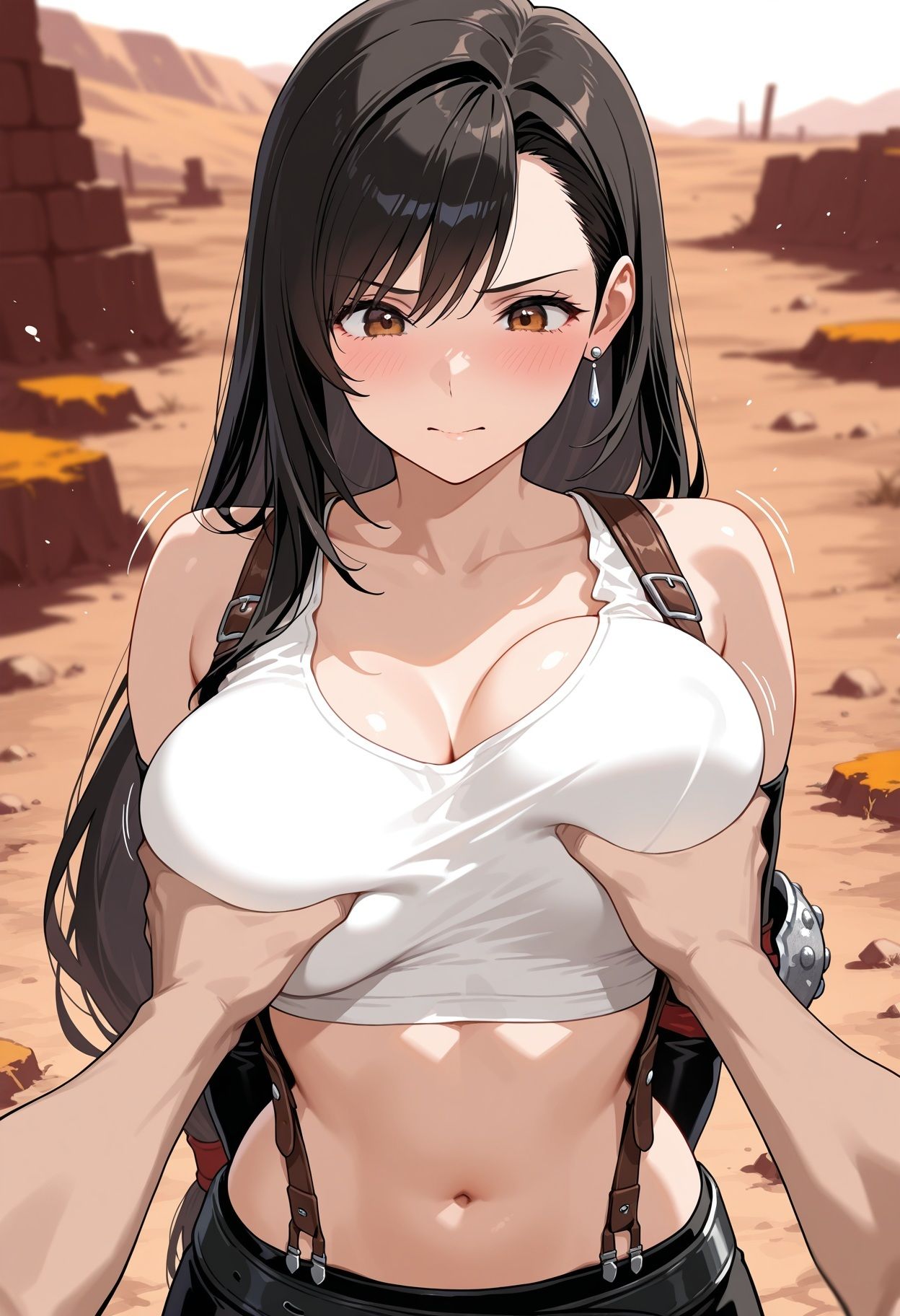 50人の女の子の胸揉み サンプル画像1