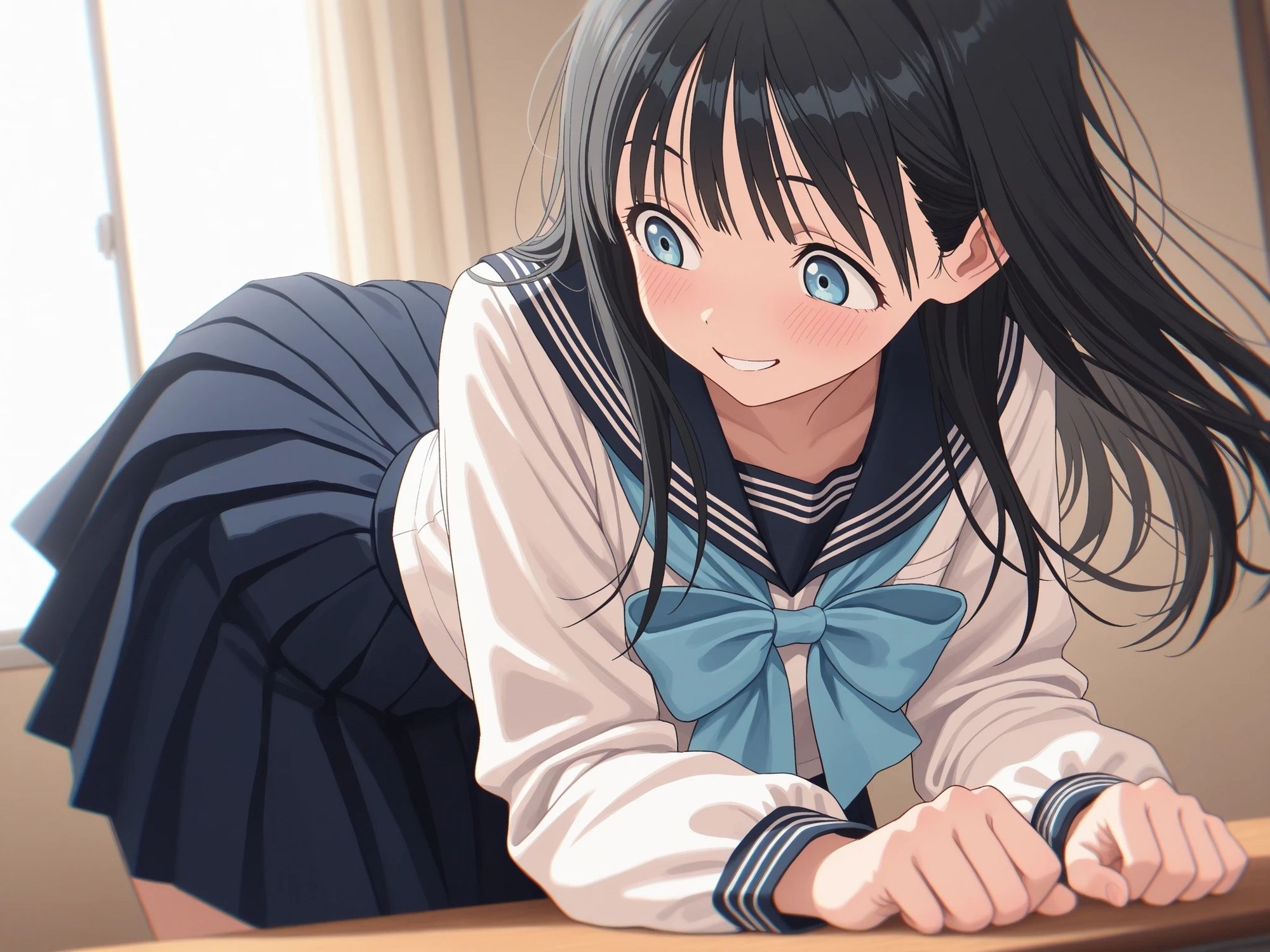 AIイラストCG集128  明〇ちゃんのセーラー服  明〇小路 サンプル画像3