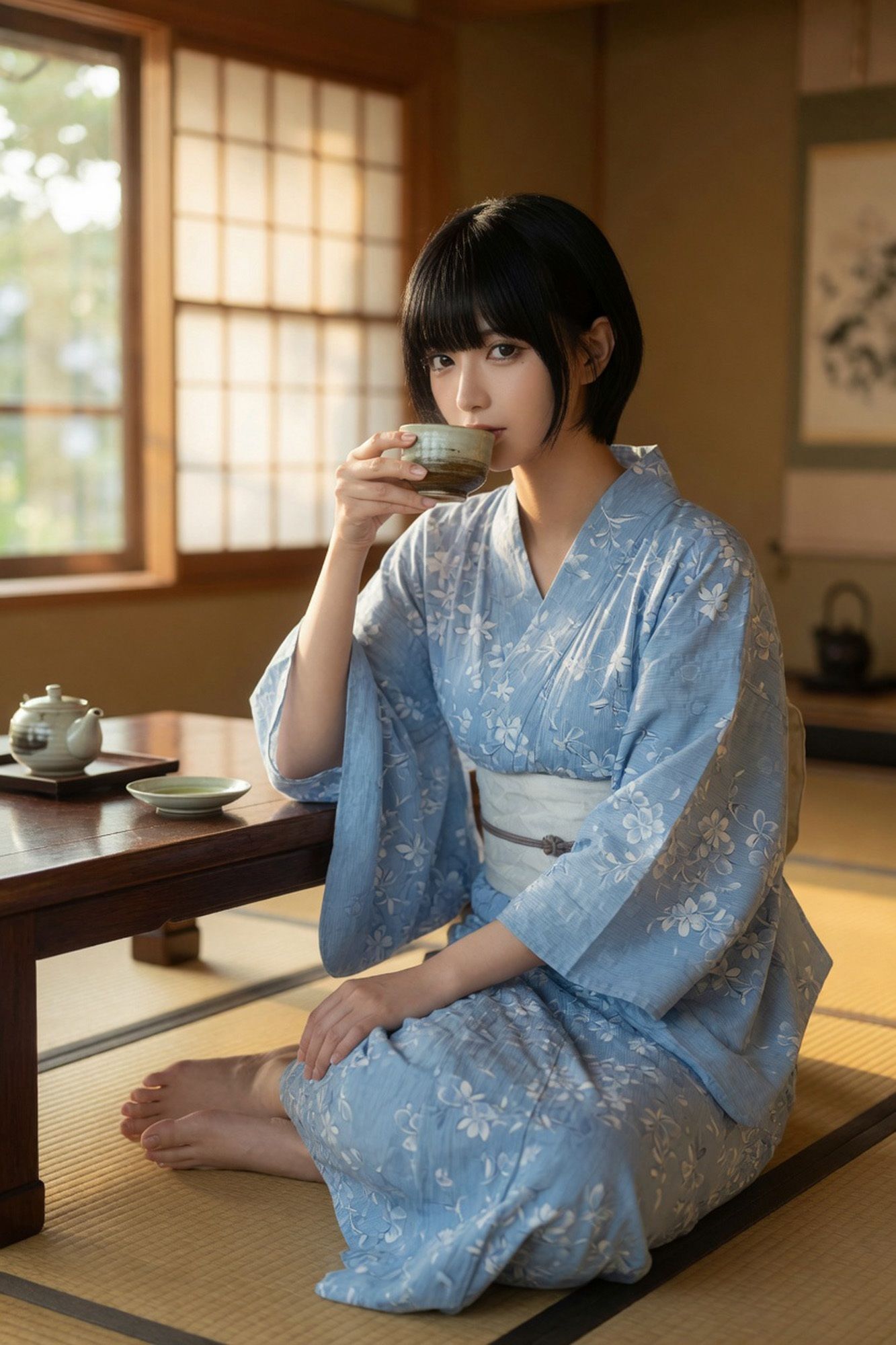 Mio ― 温泉旅館の夜 〜裸足のヨガ講師と秘密の湯〜 サンプル画像5