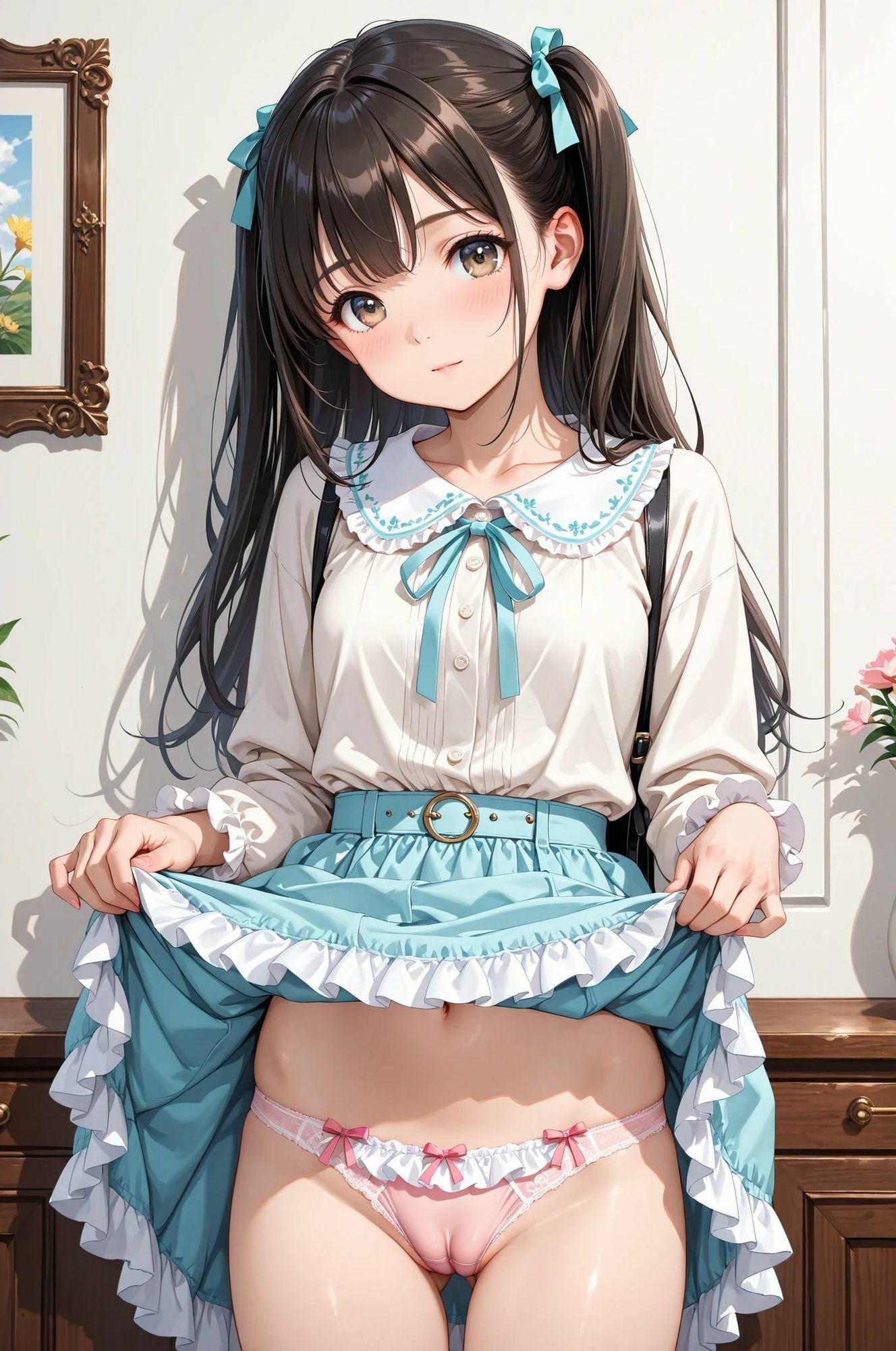 PANTY FETISH 自ら捲ってパンティ全部見せ（はーと） サンプル画像7