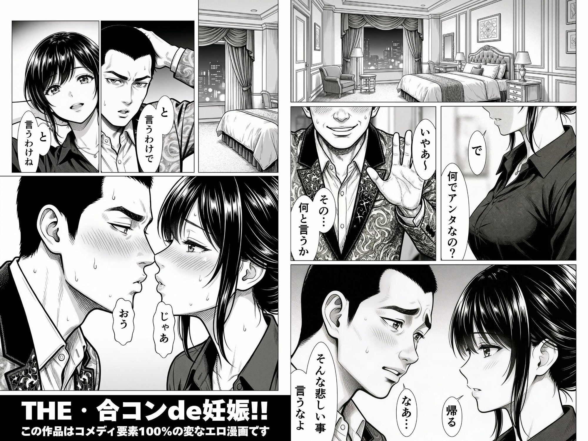 THE・合コンde妊娠！！金髪！茶髪！黒髪！婚期逃したアラサーOLたちに精子注入ッ！！孕ませて孕ませて中出し中出し中出しィッ！！乳搾りだうへへ〜いッ！！ サンプル画像4