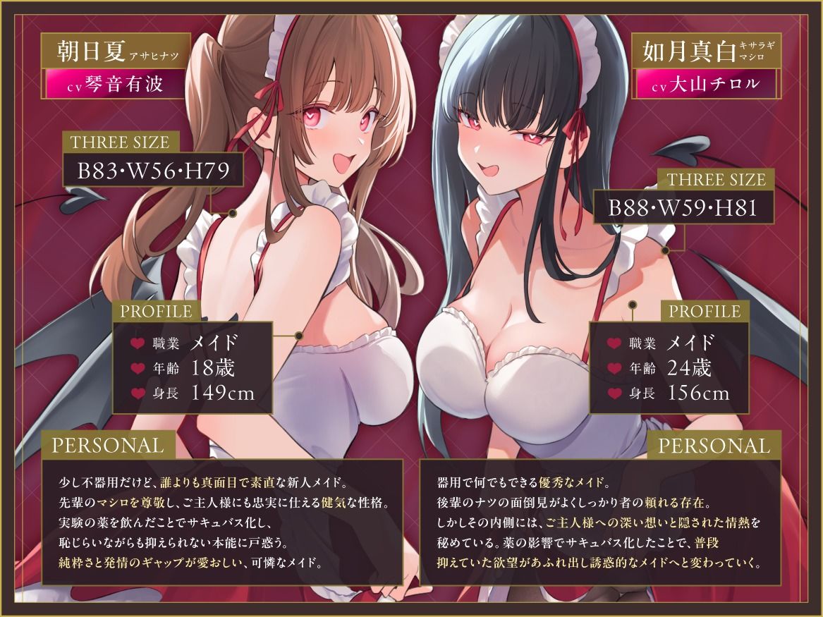 《早期限定価格》サキュバス化した発情メイド〜抑えられない性欲をご主人様で発散♪〜 サンプル画像4