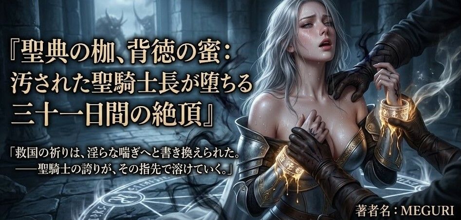 『聖典の枷、背徳の蜜:汚された聖騎士長が堕ちる三十一日間の絶頂』 サンプル画像2